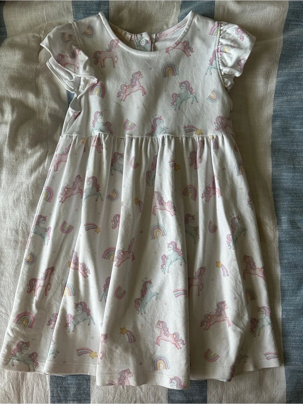 Baby Club Chic Pastel Unicorn & Rainbow Kids Dress
